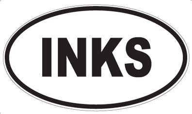 INKS - Oval Sticker