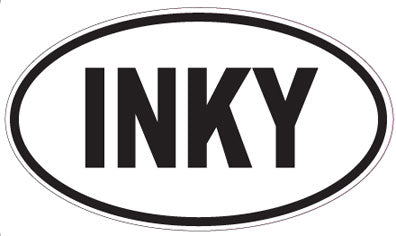 INKY - Oval Sticker