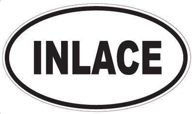 INLACE - Oval Sticker