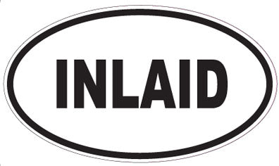 INLAID - Oval Sticker