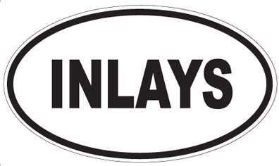 INLAYS - Oval Sticker