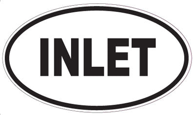 INLET - Oval Sticker
