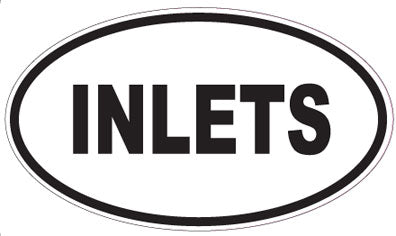 INLETS - Oval Sticker