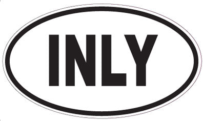 INLY - Oval Sticker