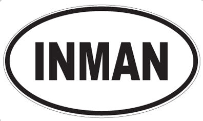 INMAN - Oval Sticker