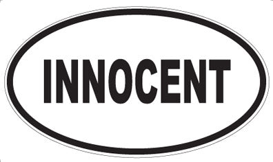 INNOCENT - Oval Magnet