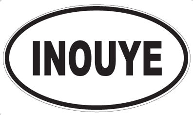 INOUYE - Oval Magnet
