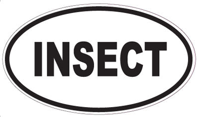 INSECT - Oval Sticker