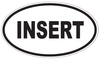 INSERT - Oval Sticker