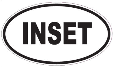 INSET - Oval Sticker