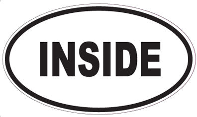 INSIDE - Oval Sticker
