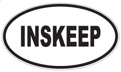 INSKEEP - Oval Magnet