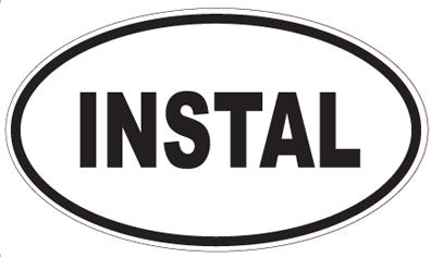 INSTAL - Oval Sticker