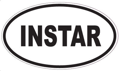 INSTAR - Oval Sticker