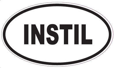 INSTIL - Oval Sticker