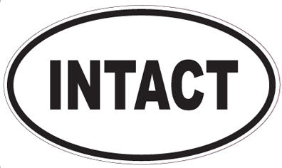 INTACT - Oval Sticker