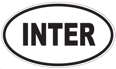 INTER - Oval Sticker