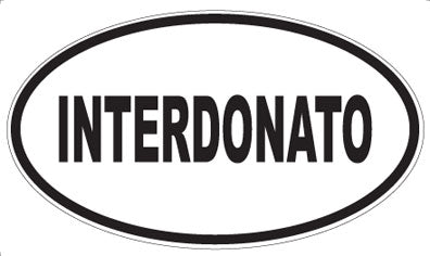 INTERDONATO - Oval Sticker