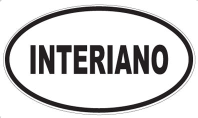 INTERIANO - Oval Magnet
