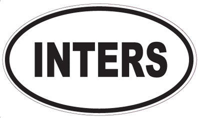 INTERS - Oval Sticker