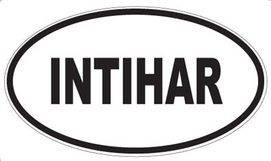 INTIHAR - Oval Magnet