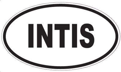 INTIS - Oval Sticker