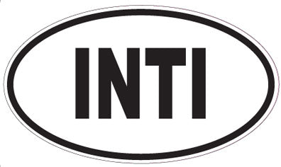 INTI - Oval Sticker