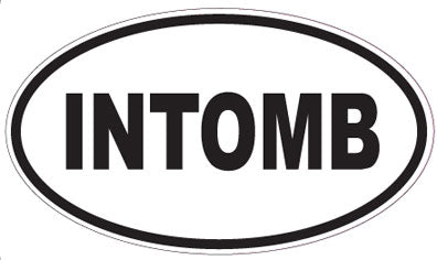 INTOMB - Oval Sticker