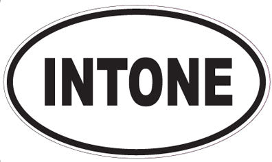 INTONE - Oval Sticker