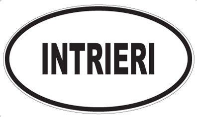 INTRIERI - Oval Sticker