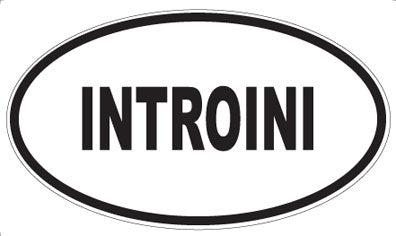 INTROINI - Oval Sticker