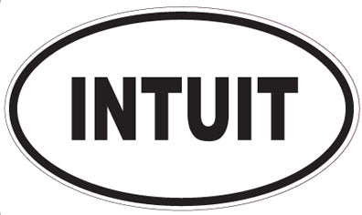 INTUIT - Oval Sticker