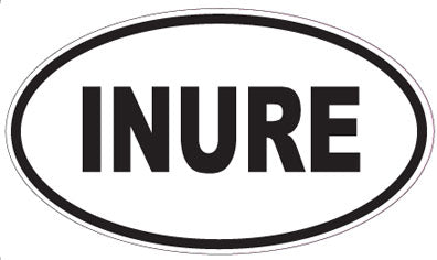 INURE - Oval Magnet