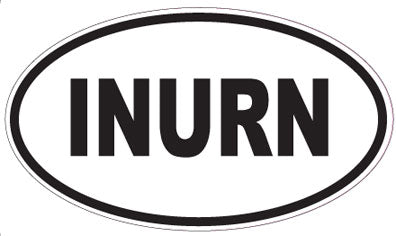INURN - Oval Sticker