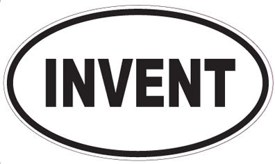 INVENT - Oval Sticker