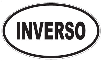 INVERSO - Oval Sticker