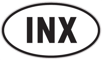 INX - 3 Letter Initials Oval Magnet