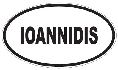 IOANNIDIS - Oval Sticker