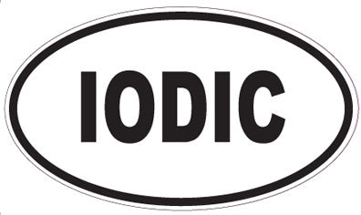 IODIC - Oval Sticker