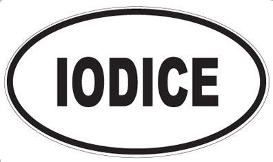 IODICE - Oval Sticker