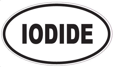 IODIDE - Oval Sticker