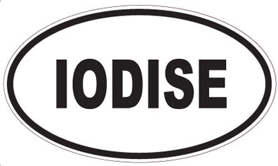IODISE - Oval Sticker