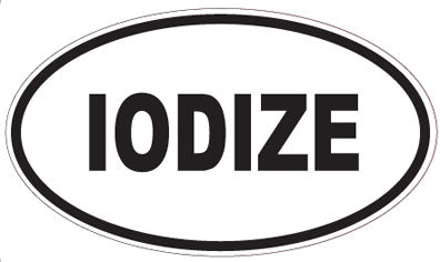 IODIZE - Oval Sticker