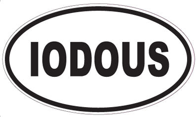 IODOUS - Oval Sticker