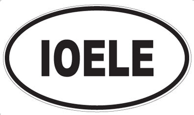 IOELE - Oval Sticker