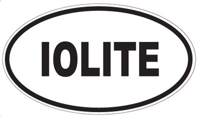 IOLITE - Oval Sticker