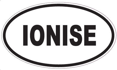 IONISE - Oval Sticker