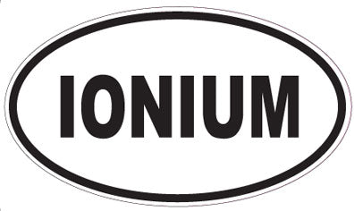 IONIUM - Oval Sticker