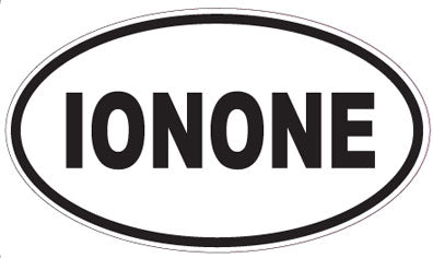 IONONE - Oval Sticker