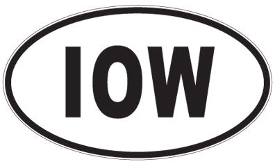 IOW - 3 Letter Initials Oval Magnet